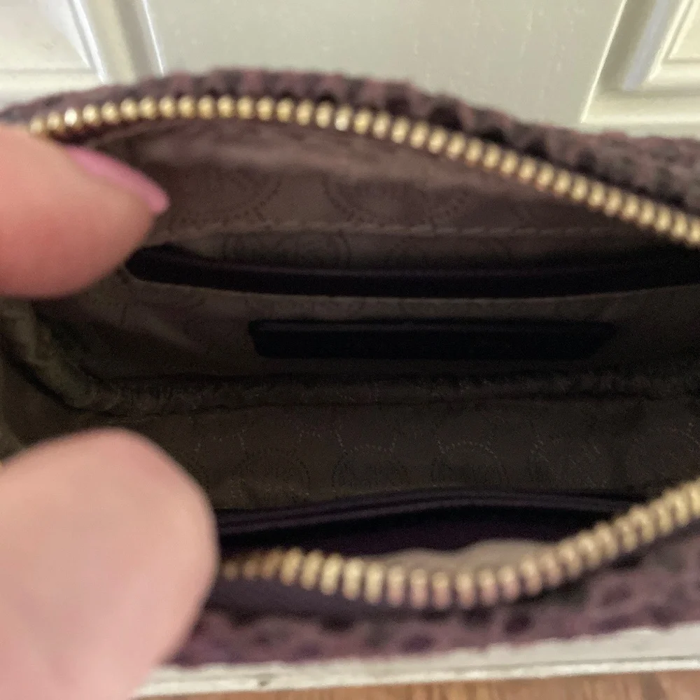 Michael Kors Purple Snake Embossed Leather Jet Set Crossbody Bag/$138 RETAIL/NEW